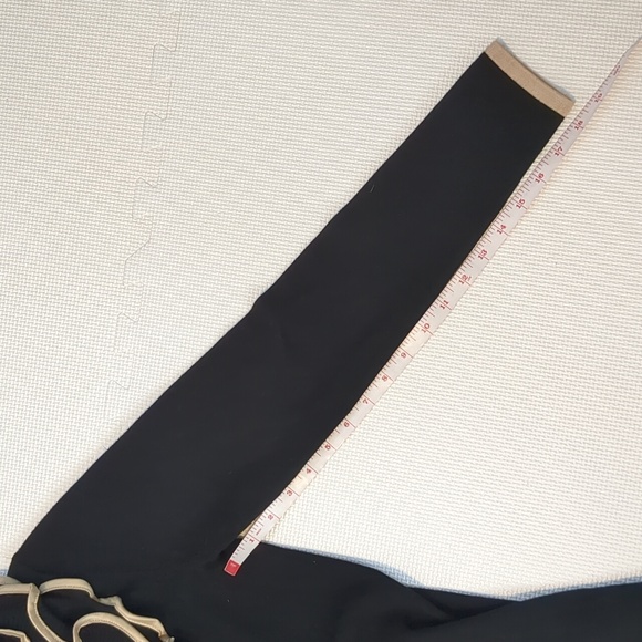 💎BELLDINI Black/Champagne Rhinestone Cardigan Top - S - Picture 12 of 14